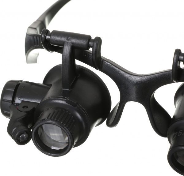 Очки увеличительные, бинокулярные, с LED подсветкой, LBLED10-25 Zhongdi