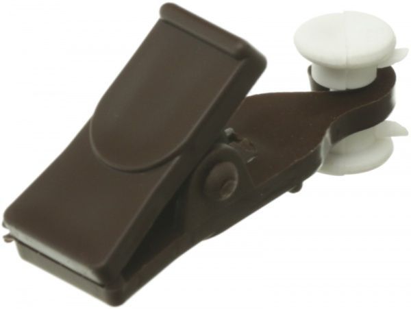 Прищепка ОМиС с роликом 10 шт. наборной орех 