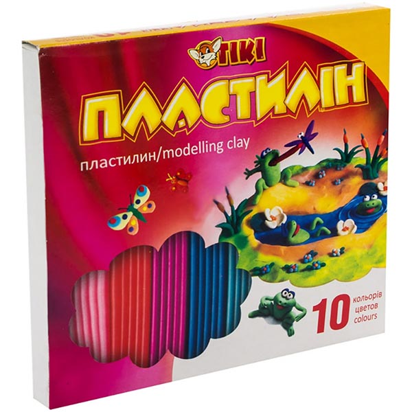 Пластилин 52114-ТК 10 цветов Тікі