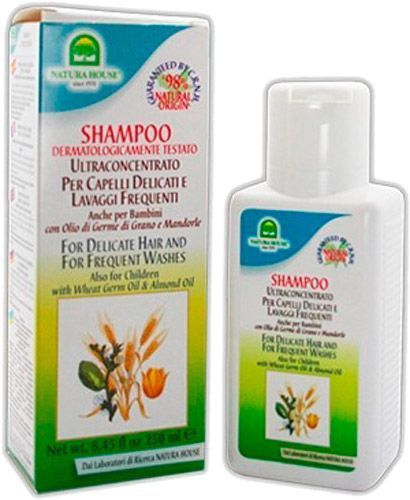 Шампунь Natura House с мигдальным маслом и пшеничными зародышами 250 мл