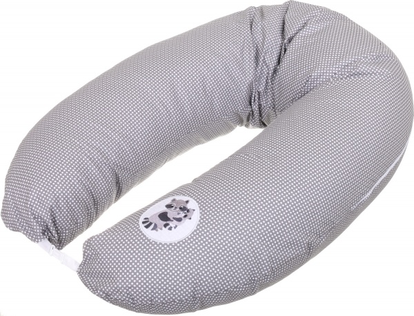 Подушка для кормления Papaella Горошек 30x170 см серый 