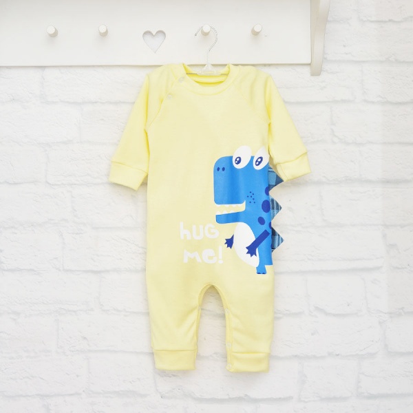 Ромпер-реглан унисекс Blanka Обнимашки р.86 желтый 12932 