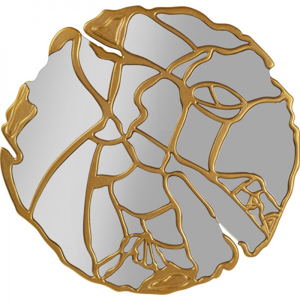 Зеркало настенное KARE Design Pieces золотое 100 см 