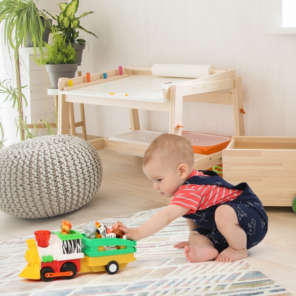 Игровой набор Kiddi Smart Паровоз Лимпопо (свет, украинский язык) 063396