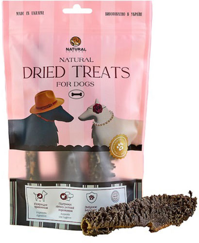 Лакомство Naturall для собак рубец говяжий 100г (4820241160051)
