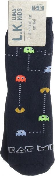 Носки детские Luna Kids № 8. Eat me 331013 р.16–18 темно-синий 