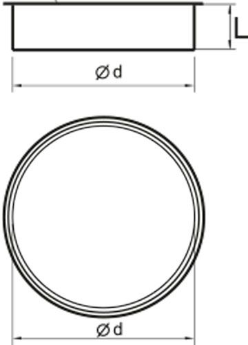Заглушка Вентс внутренняя Спировент 150