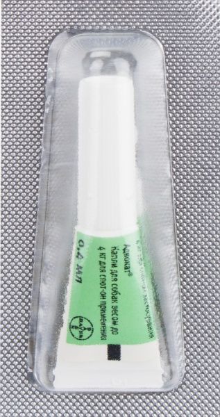 Краплі Bayer для собак Advocate 1х0,4 мл від 4 кг 91027