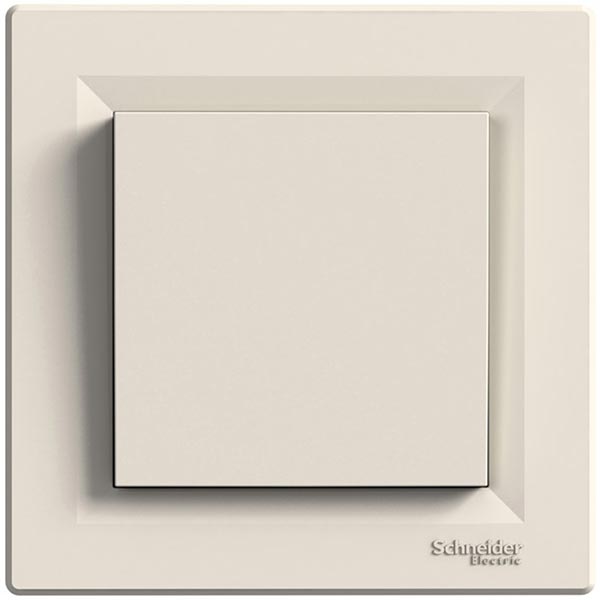 Розетка із заземленням Schneider Electric Asfora 16 А 250 В з кришкою кремовий EPH3100123