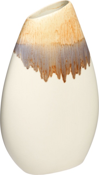 Ваза керамическая оранжевая охра 30,5 см Bernardo