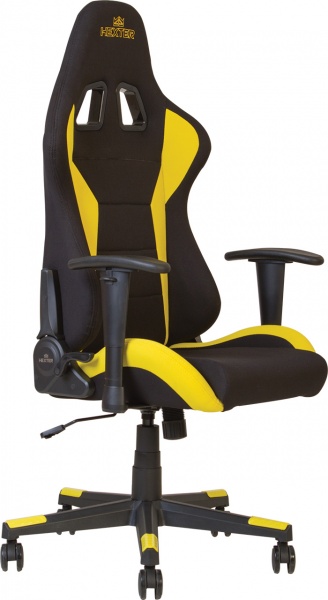 Кресло Nowy Styl HEXTER ML R1D TILT PL70 FAB/01 BLACK/YELLOW FR черный/желтый 