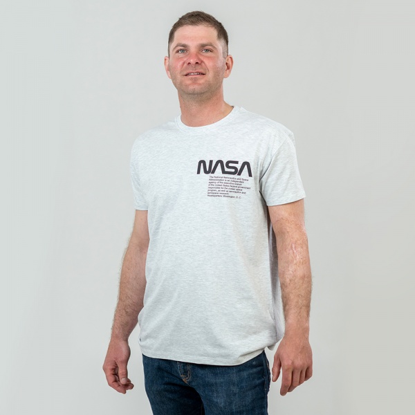 Футболка Sol's IMPERIAL 190 NASA WORM 11500300/81L р.L сірий