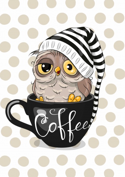 Постер Сова Кава Posterclub 