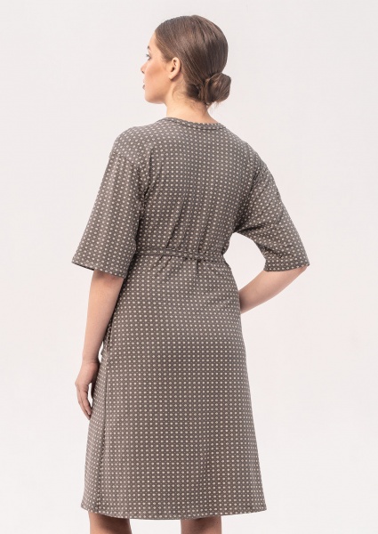 Халат женский Roksana Flora №1395/16029 р. 44 коричневый