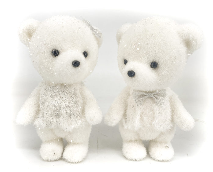 Декорация новогодняя мишка тедди 2 ассортимента (F1963963/64) 21 см