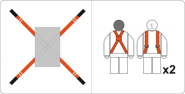 Набор для перемещения грузов Vorel 74721 5х280 см