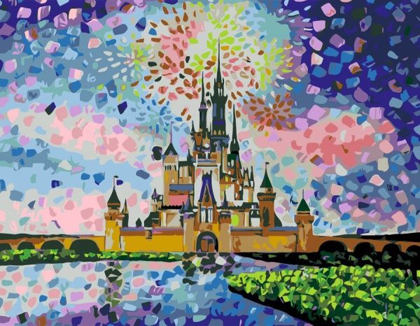Картина по номерам Disney Castl 35х45 см Rosa Start 