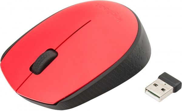 Миша Logitech Wireless Mouse M171 (910-004641) red/black  