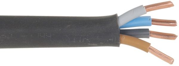 Кабель негорючий моноліт Одескабель ВВГ 4х6,0 мідь 