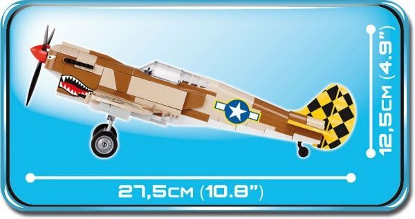 Конструктор Cobi Вторая Мировая Война Самолет Кертисс P-40 Вархавк COBI-5519