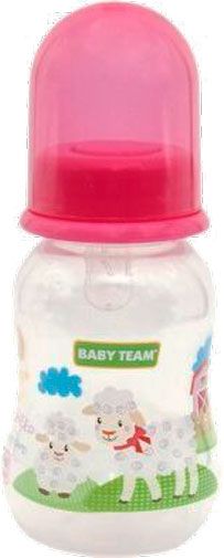 Пляшка дитяча Baby Team з силіконовою соскою в асортименті 125 мл 1111