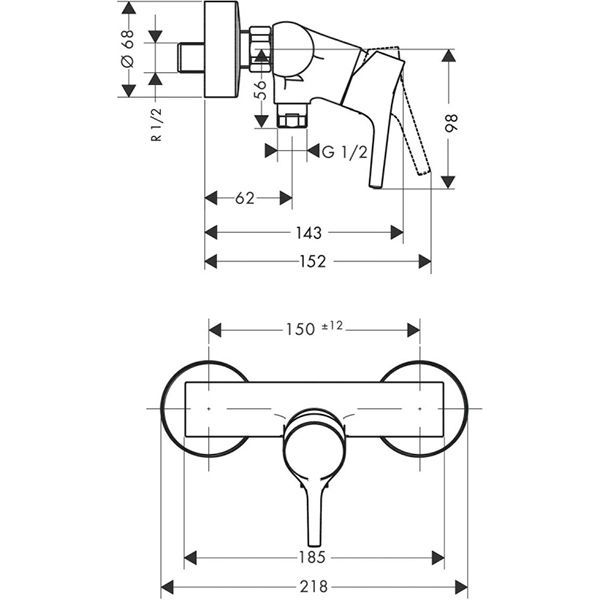 Смеситель для душа Hansgrohe Talis S 726000000
