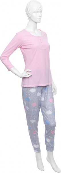 Костюм домашний La Nuit Home Cloud р. L розовый с серым 