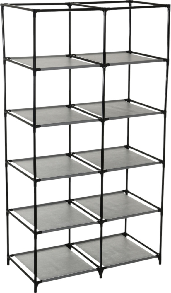 Тканевый шкаф Sensio TWINS 1560х870х460 мм серый с черным