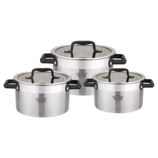 Набір каструль 6 предметів. 26-295-012 Krauff