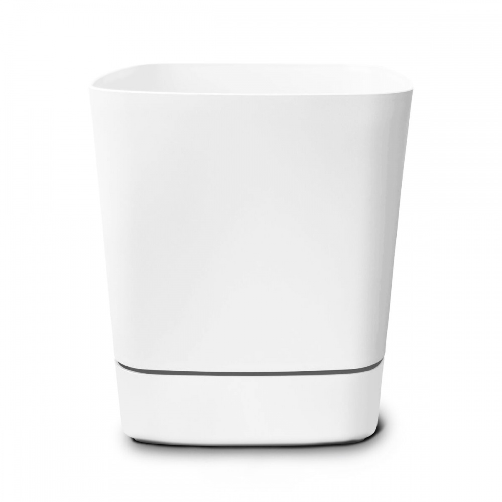 Вазон пластиковый пластик CLIMA квадратный белый 5 л Lamela (9051410)