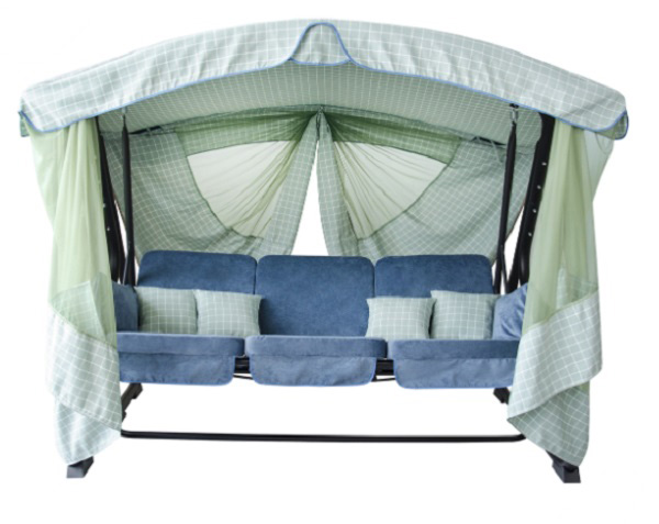 Качель с навесом Vitan Алиса в подарок кресло - качели 1880x2300x1520 голубая