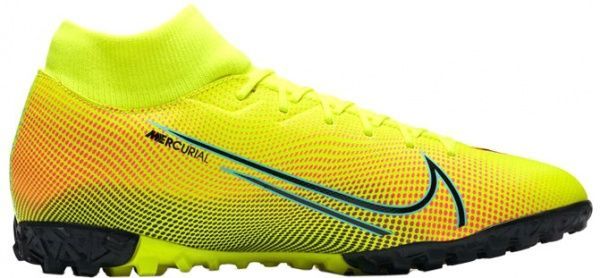 Бутсы Nike SUPERFLY 7 ACADEMY MDS TF BQ5435-703 р. US 9 желтый-салатовый