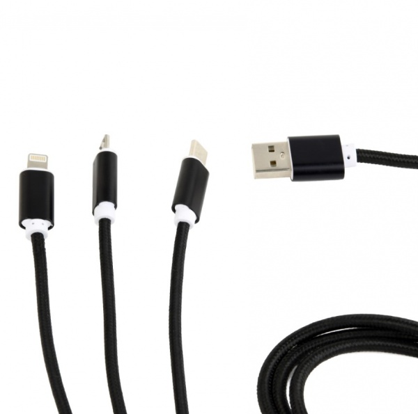 Кабель Cablexpert 1 м (CC-USB2-AM31-1M) BM-тато/Lightning/Micro/Type-C 