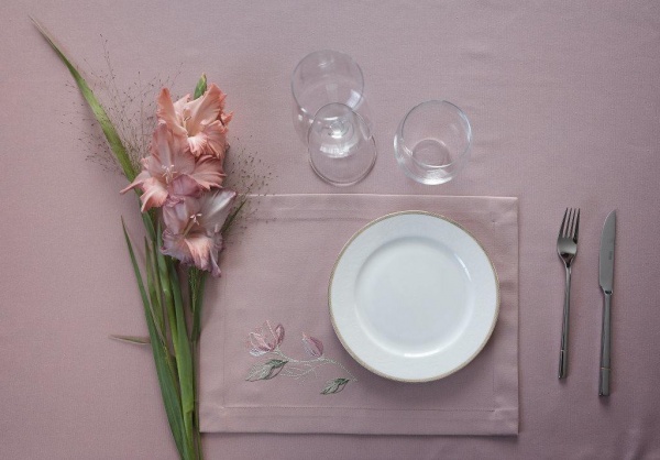 Комплект серветок Едельвіка Магнолія 345-17/00 30x40 см рожевий 