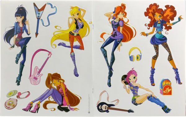 Книга «WINX. Альбом для наклеек. Мир Музы» 978-966-74-7212-2