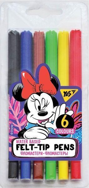 Набір фломастерів Minnie Mouse 6 кольорів 650429 YES