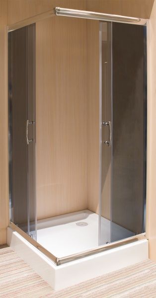 Душова кабіна Water House WH-913 90x90 профіль хром, скло графіт