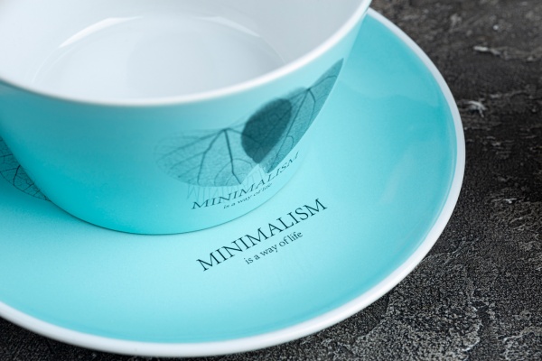 Салатник Minimalism 480 мл кораловий (HTK-020) Limited Edition