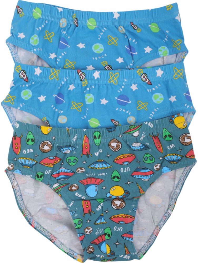 Набор трусов для мальчиков HW 3 пары р.98-104 голубой с серым H1-I1