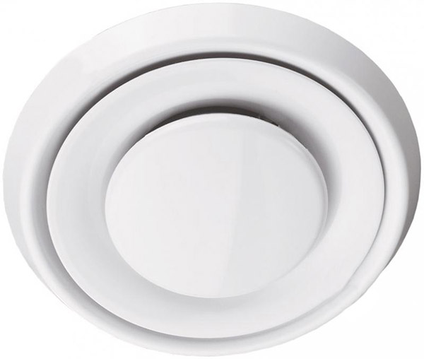 Анемостат Вентс А 200 ВР пластик белый 