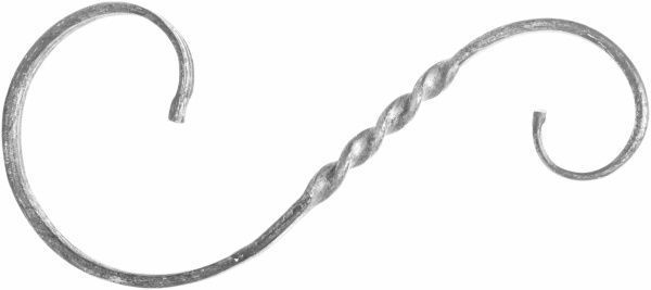 Завиток несиметричний скручений 260х110 мм 01.073К