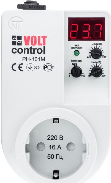 Реле напряжения  Volt Control 16 А РН-101М