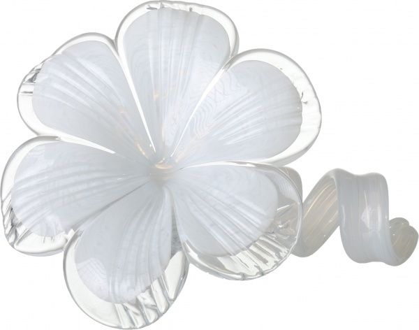 Подсвечник Fiore Spirale 6 лепестков 18 см белый ирис Antonio Tammaro