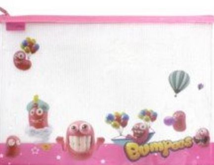 Папка-конверт на замку EZ70202 А4 Bumpees різнокольорова рожева Deli