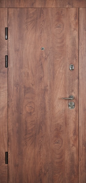 Дверь входная Abwehr КС 0/430 096Л (СДК) Kale2 спил дерева коньячный 2050x960 мм левая