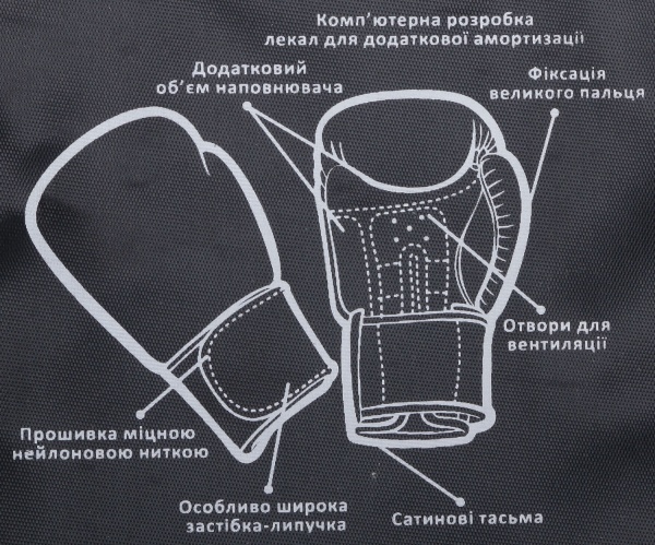 Боксерские перчатки MaxxPro AVG-616 р. 14 красный