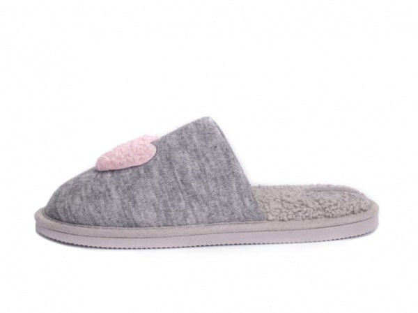 Капці домашні Twins HS-OZ із декором р.38/39 сірий 