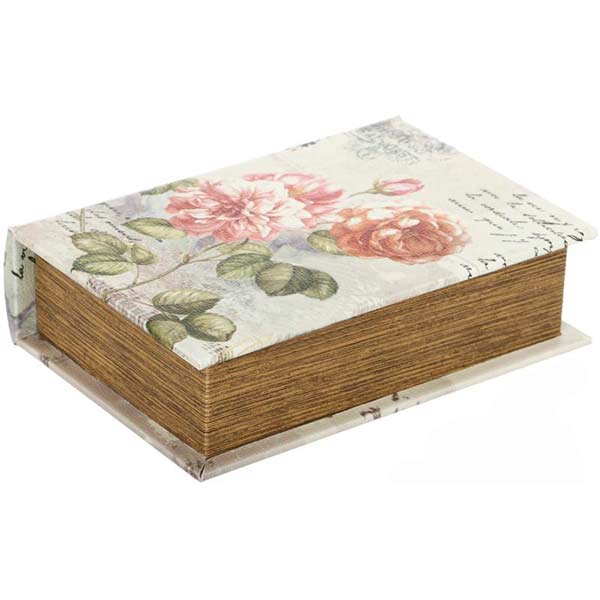 Сундук для украшений Цветы 14x5.2x20 см