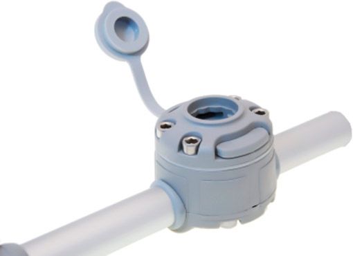 Замок Borika с монтажной площадкой на трубу d22/25 мм Fmr125 серый