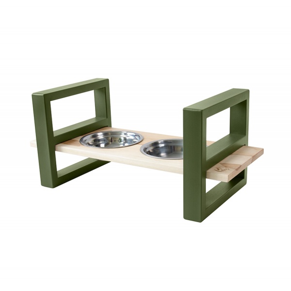 Миска подвійна 10 центів для Джека №1 M/L 2х600 мл хакі